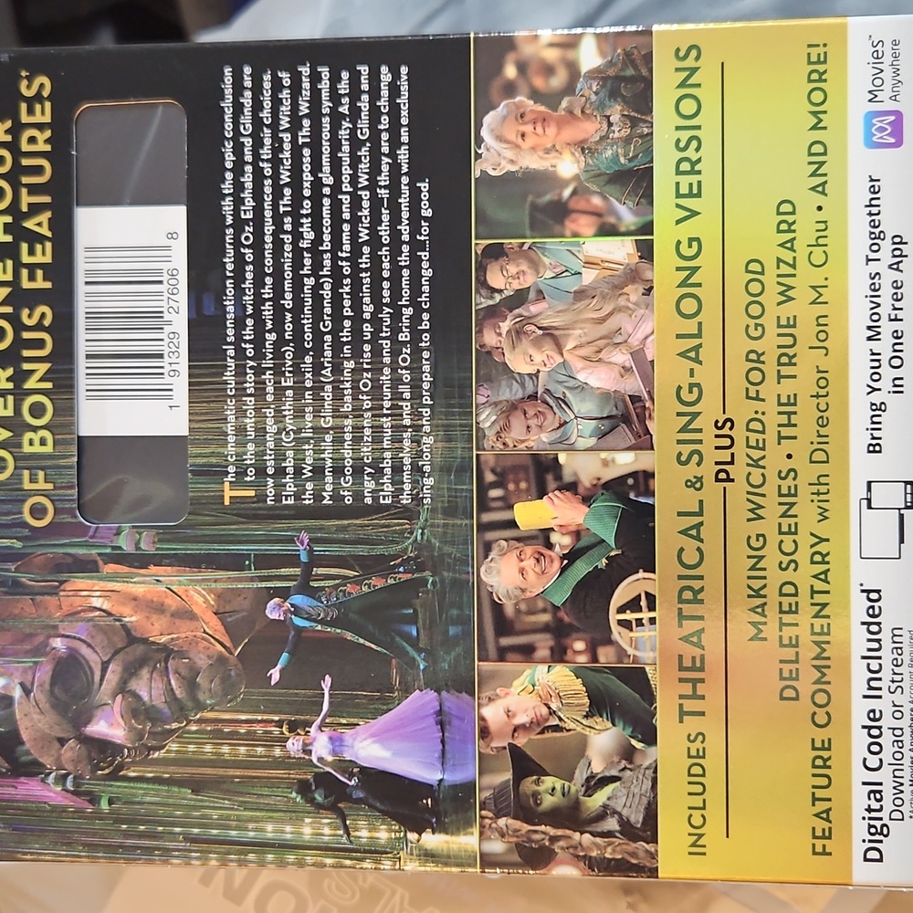 Wicked For Good Blu-Ray + Digital Code - Picture 2 of 2